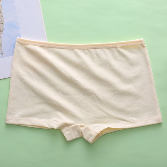 Juslio Big Kids Underwear Soft Breathable Cute Girls Underwear Boxer Briefs Mid Waist Cotton Panties