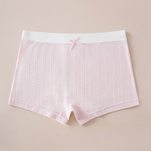 Juslio Big Kids Underwear Soft Breathable Panties Girls Underwear Boxer Briefs Mid Waist Cotton Panties