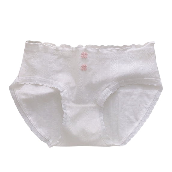 Juslio Big Kids Underwear Soft Breathable Panties Girls Underwear Brief Character Underwear Mid Waist Cotton Panties