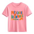 thumbnail image 1 of Juslio Boy Letter Pattern T Shirts Crew Neck Casual, Short Sleeved Tops Comfortable Breathable Shirts Sizes 2-18, 1 of 9