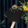 thumbnail image 1 of Juslio Boys Cotton Shirts Collar Breathable Pullover Casual, Short Sleeved Tops Comfortable T Shirts Sizes 2-18, 1 of 3