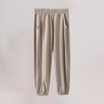 thumbnail image 1 of Juslio Boys Pants Casual Solid Summer Loose Thin Breathable Elastic Sports Mosquito Proof Air-conditioned Khaki, 1 of 3