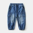thumbnail image 1 of Juslio Boys Pants Jeans Denim Blue, 1 of 9