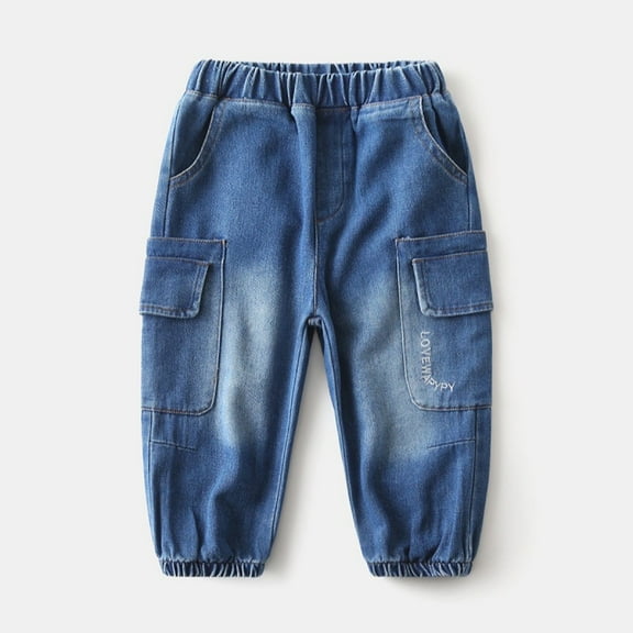 Juslio Boys Pants Jeans Denim Blue