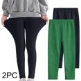 thumbnail image 1 of Juslio Girls Pants Solid Casual 2PC Toddler Kids Comfortable Leggings for Leggings Great for Softness Breathability Green, 1 of 9