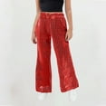 thumbnail image 1 of Juslio Boys Pants Solid Casual Polka Sequin Flared Flare Leggings, 1 of 4