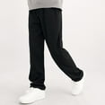 thumbnail image 1 of Juslio Boys Pants Solid Casual Straight Outwear Black, 1 of 7