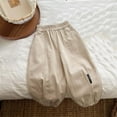 thumbnail image 1 of Juslio Boys Pants Work New Style for Thin Versatile Leg Tied Big Beige, 1 of 5