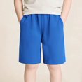 thumbnail image 1 of Juslio Boys Shorts Kids Casual Elastic Waist Cotton ShortsBreathable Loose Shorts Sizes 11-12, 1 of 9