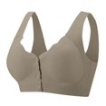 thumbnail image 1 of Juslio Bras for Women No Underwire Bra Backless Seamless Sports Comfortable Front Button Bra, 1 of 5