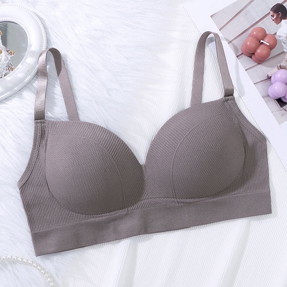 Juslio Bras for Women No Underwire Bra Backless Seamless Sports Comfortable Push Up Bra