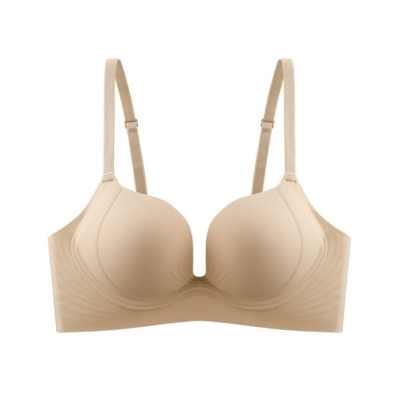 Juslio Bras for Women No Underwire Bra Comfortable Breathable Sports Backless Push Up Bra