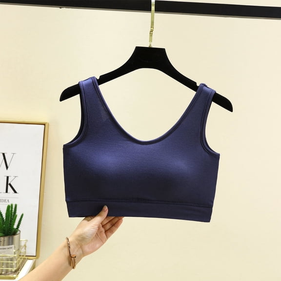 Juslio Bras for Women No Underwire Bra Comfortable Seamless Sports Backless Push Up Bra