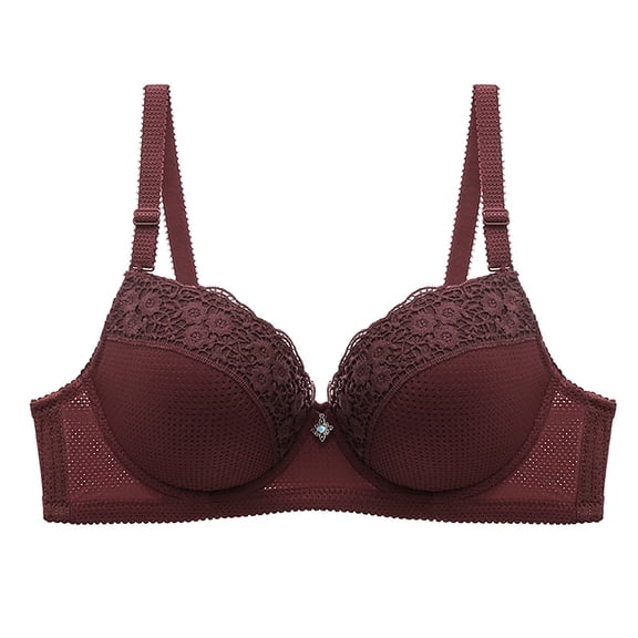 Juslio Bras for Women Womens Bras Comfortable Breathable Sports Backless Push Up Bra