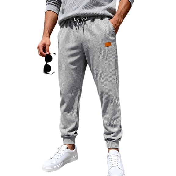 Juslio Fashion Mens Cargo Pants with Pockets Relaxed Fit Drawstring Elastic Waist Workout Pants XXL