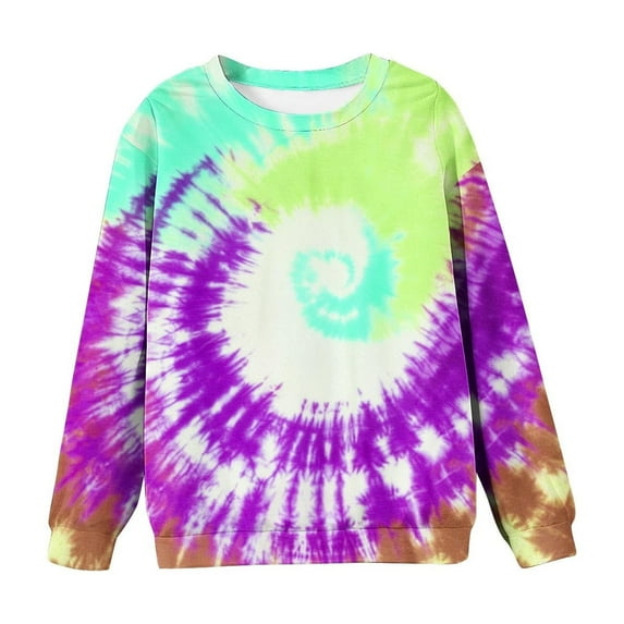 Juslio Girl Shirts Graphic Tees Long Sleeve Round Neck Print Kids Clothing Fashion Tops Casual Sweatshirts Sweatshirts