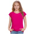 thumbnail image 1 of Juslio Girl Shirts Short Sleeve Solid Kids Clothing Fashion Tops Casual Girls Sweatshirts Shirts Sweatshirts, 1 of 7