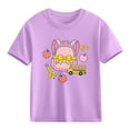 thumbnail image 1 of Juslio Girls Cute Shirts Comfortable Breathable Crew Neck, Casual Short Sleeved Tops T Shirts Sizes 2-18, 1 of 9