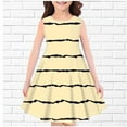 thumbnail image 1 of Juslio Girls Dresses Round Neck Kids Clothing Clothes Sleeveless Little Girl Dresses 9 Years Yellow, 1 of 3