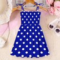 thumbnail image 1 of Juslio Girls Dresses A-line Sleeveless Girls Clothing Knee Length Casual Summer Beach Blue Sundress, 1 of 5