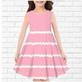 thumbnail image 1 of Juslio Girls Dresses Girls Skirts Kids Clothes Sleeveless Print Little Girl Dresses 4 Years Pink, 1 of 3