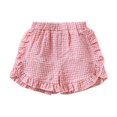 thumbnail image 1 of Juslio Girls Elastic Waist Breathable Cotton Shorts Solid Casual Shorts Sizes 120, 1 of 7
