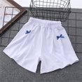 thumbnail image 1 of Juslio Girls Elastic Waist Breathable Shorts Solid Casual Shorts Sizes 5, 1 of 3