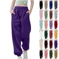 thumbnail image 1 of Juslio Girls High Waist Drawstring Elastic Waist Sweatpants Elastic Bottom Pants,Size 3-13, 1 of 7