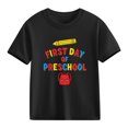thumbnail image 1 of Juslio Girls Letter Pattern Shirts Comfortable Breathable Crew Neck, Casual Short Sleeved Tops T Shirts Sizes 2-18, 1 of 9