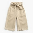 thumbnail image 1 of Juslio Girls Pants Casual Solid Corduroy Baby 's Small Medium-sized Wide Leg, 1 of 3