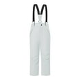thumbnail image 1 of Juslio Girls Pants Casual Solid Thick Waterproof Warm Ski White, 1 of 3