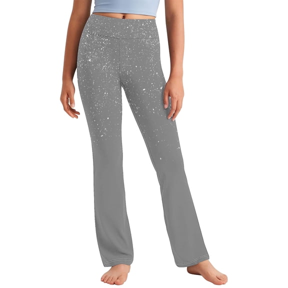 Juslio Girls Pants Casual Solid Toddler KidsCute Sweet Elasticity Straight High Waist Yoga Gray