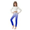 thumbnail image 1 of Juslio Girls Pants Casual Unisex Child Printed High Waist Stretchy Soft Tights Kids Summer Leggings for School Wearing Blue, 1 of 6
