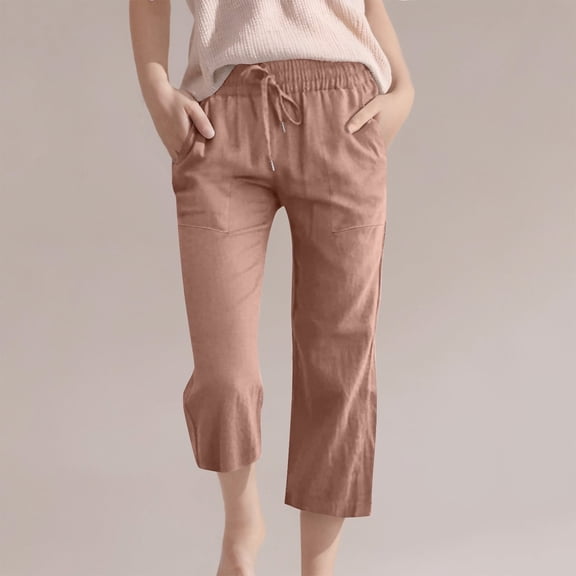 Juslio Girls Capris Children Boys Girls Jogging Bottoms Sports Trousers Long Training Casual Sweat（Brown Capris， 130）