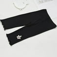 thumbnail image 1 of Juslio Girls Capris Girls' Summer Thin Elastic Waistband Cropped Casual Children's Children's Outerwear Mid（Black Capris， 4 Years）, 1 of 4