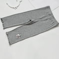 thumbnail image 1 of Juslio Girls Capris Girls' Summer Thin Elastic Waistband Cropped Casual Children's Children's Outerwear Mid（Gray Capris， 6 Years）, 1 of 4