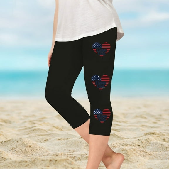 Juslio Girls Pants Kids Girls Fashion Print Summer Leisure Yoga Leggings Sports Cropped(Black Capris, 2 Years)