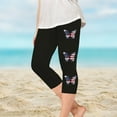 thumbnail image 1 of Juslio Girls Capris Kids Girls Fashion Print Summer Leisure Yoga Leggings Sports Cropped（Black Capris， 2 Years）, 1 of 8