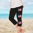 thumbnail image 1 of Juslio Girls Capris Kids Girls Fashion Print Summer Leisure Yoga Leggings Sports Cropped（Black Capris， 3 Years）, 1 of 8