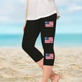 thumbnail image 1 of Juslio Girls Capris Kids Girls Fashion Print Summer Leisure Yoga Leggings Sports Cropped（Black Capris， 8 Years）, 1 of 8