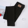 thumbnail image 1 of Juslio Girls Pants Solid Casual Cotton Spring Tight High Waisted With Leggings Black, 1 of 6