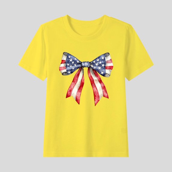 Juslio Girls Shirts Graphic Tees Short Sleeve Round Neck Print Casual Kids Clothing Fashion Tops Girls and Boys Shirts