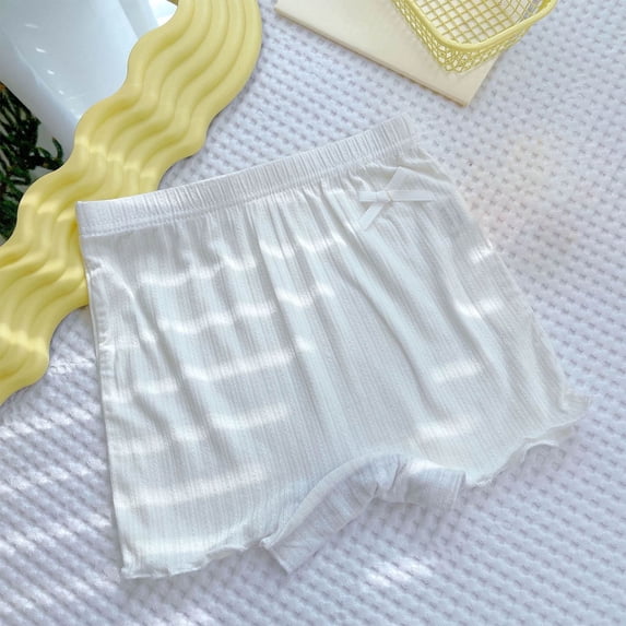 Juslio Girls Shorts Casual Elastic Waist Base Cotton Shorts Breathable Solid Leggings Sizes 8