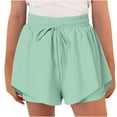 thumbnail image 1 of Juslio Girls Shorts Casual Loose Comfortable Shorts for Kids Elastic Waist Breathable Bike Shorts ,Sizes 6 Years, 1 of 8
