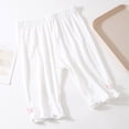 thumbnail image 1 of Juslio Girls Shorts Kids Casual Elastic Waist Base Shorts Breathable Solid Leggings Sizes 7-8, 1 of 5