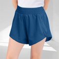 thumbnail image 1 of Juslio Girls Shorts Zipper Casual Elastic Waist Shorts Breathable Loose Shorts Sizes 110, 1 of 7
