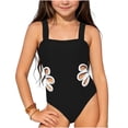 thumbnail image 1 of Juslio Girls Swimsuits Contrast Color one Piece Swimsuit Quick Dry Beach Kids Swimsuits Sizes 11, 1 of 4