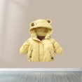 thumbnail image 1 of Juslio Kids Coats Outerwear Long Sleeve Crew Neck Girls Winter Warm Cotton Jacket Coats, 1 of 4