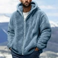 thumbnail image 1 of Juslio Mens Hoodies Mens Coats Zipper Long Sleeve Outerwear Casual Blue, 1 of 5