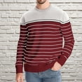 thumbnail image 1 of Juslio Mens Sweaters Pullovers Tops for Men Sweaters Crew Neck Long Sleeve Button Beige, 1 of 5
